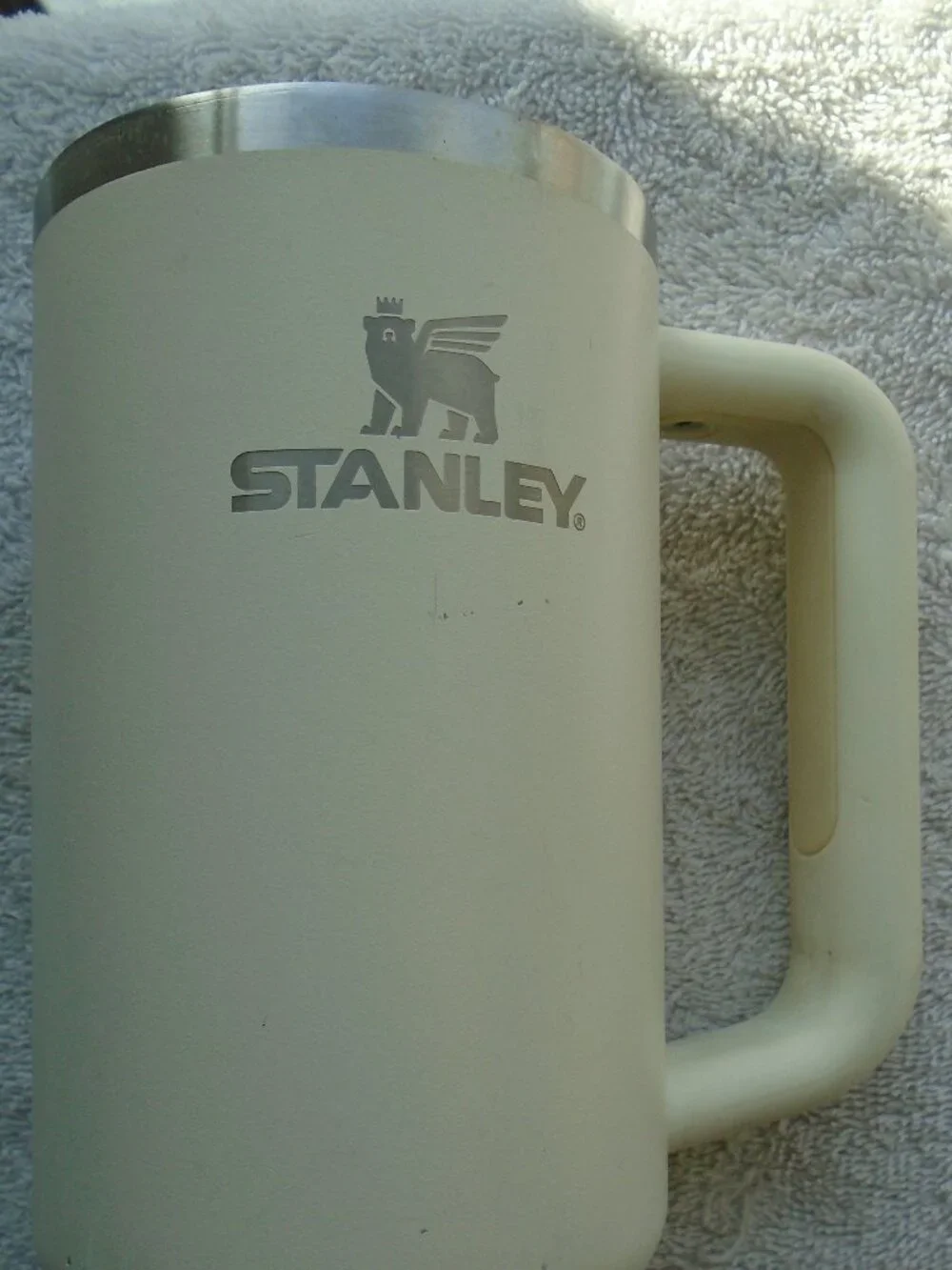 Stanley 30oz Tumbler Mug Cup White With Top Stainless Steel Used - Picture 2 of 11